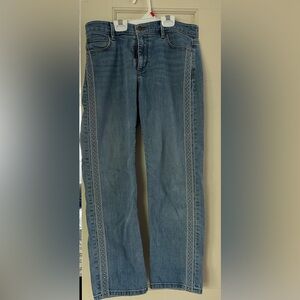 Ladies Ann Taylor straight cropped Blue Jeans